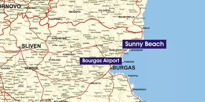 Plaje Bulgaria hartă