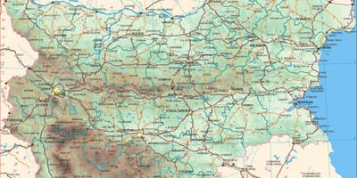 Bulgaria drumuri hartă