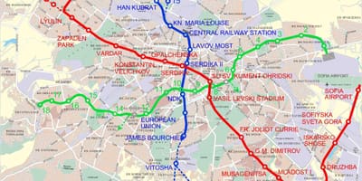 Harta metro din Bulgaria