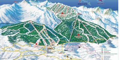 Bulgaria ski hartă