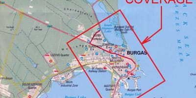 Hartă burgas Bulgaria
