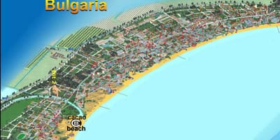 Harta de cacao beach Bulgaria
