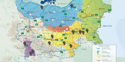 Harta de vin din bulgaria